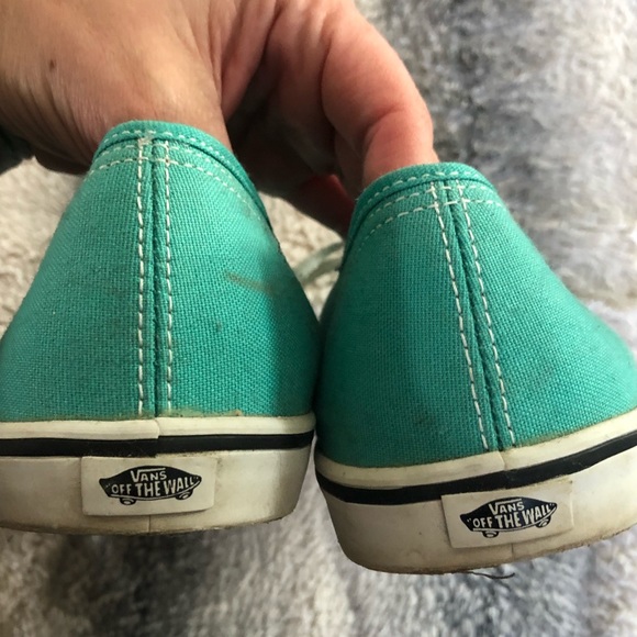 Blue/Green Vans. Men’s size 9, Women’s size 10.5 - Picture 2 of 4